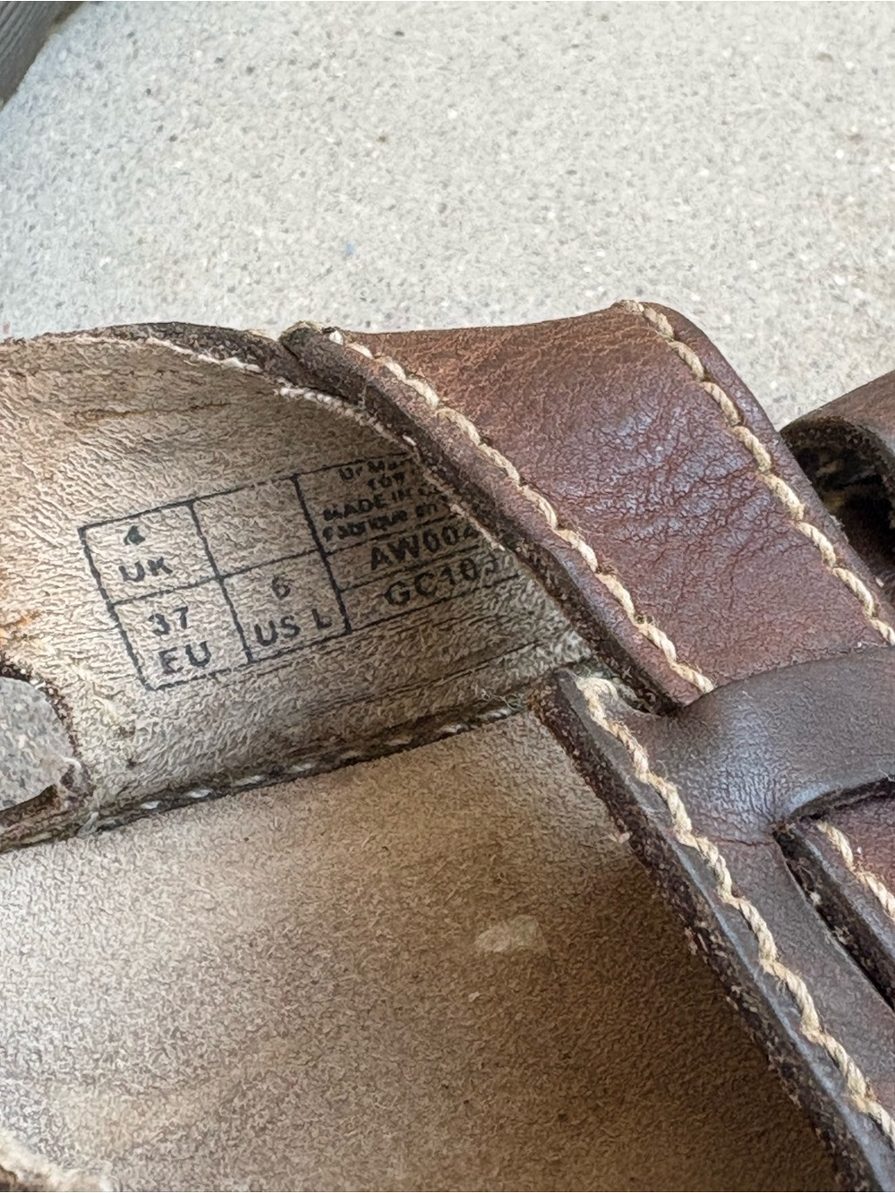Vintage Y2K Dr Martens Fisherman Sandals EU 37 US 6 Brown Leather Rare EUC - Picture 9 of 9